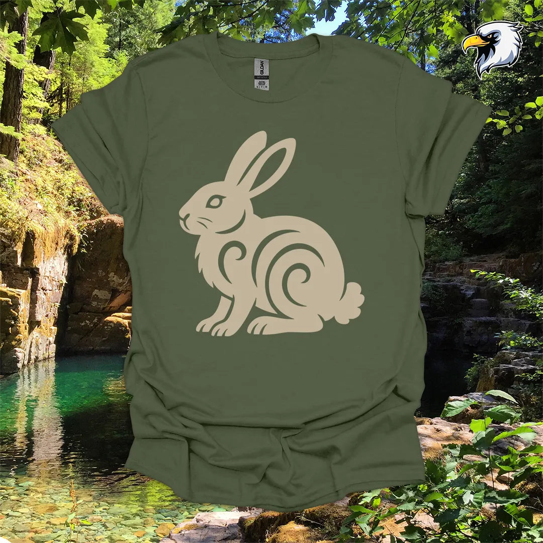 "Cottontail Rabbit" hiking t-shirt – Tribal Nature Graphic