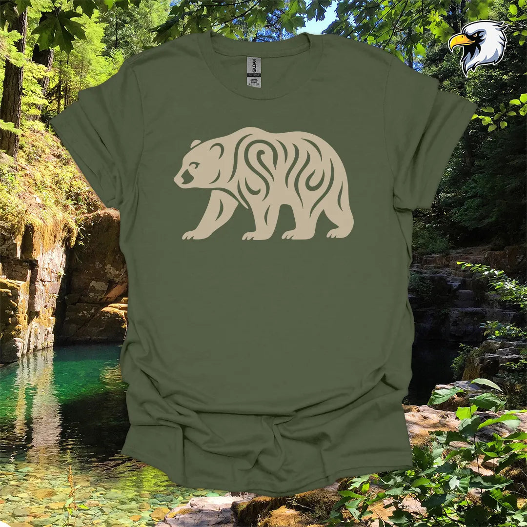 "Black Bear" hiking t-shirt – Tribal Nature Graphic
