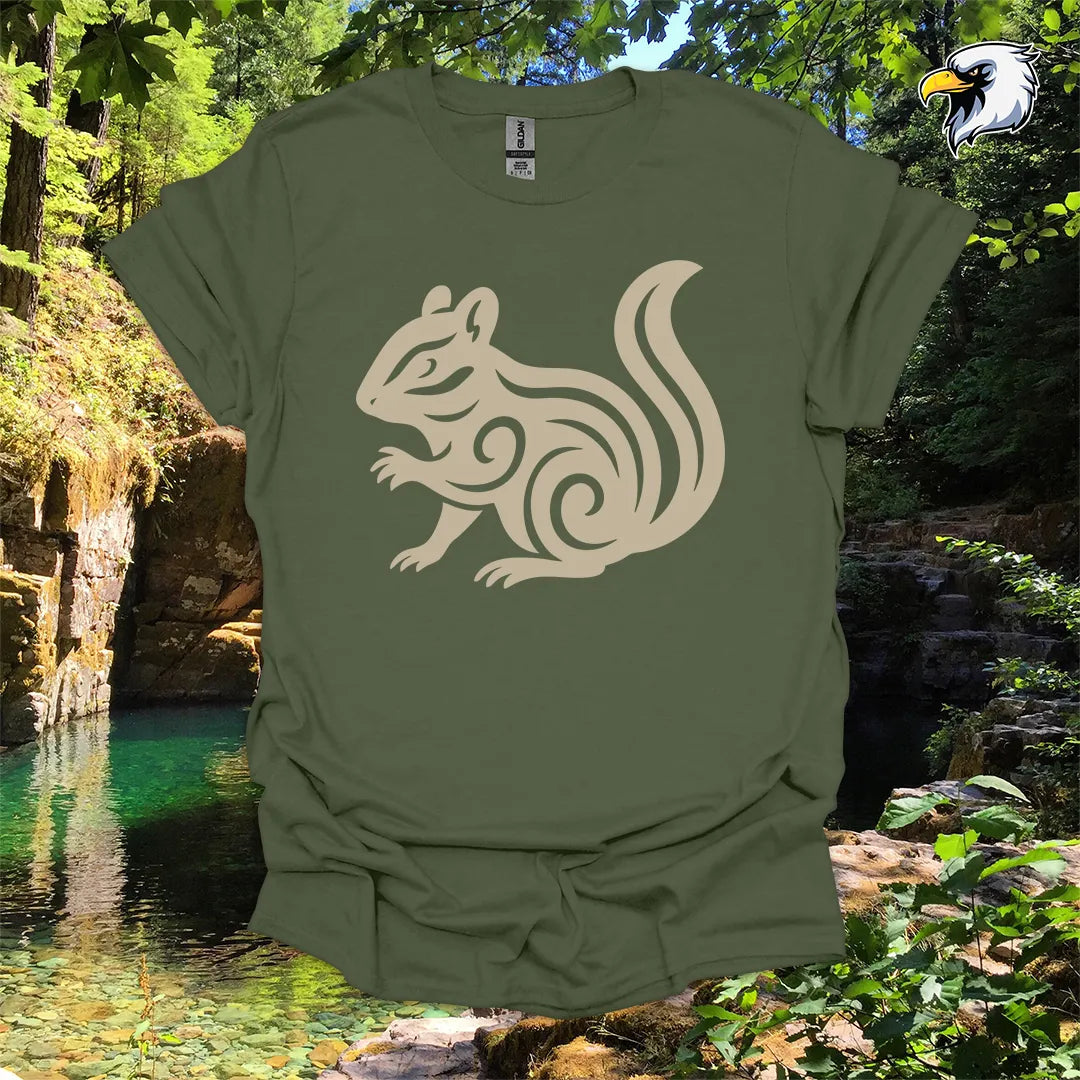 "Chipmunk" hiking t-shirt – Tribal Nature Graphic