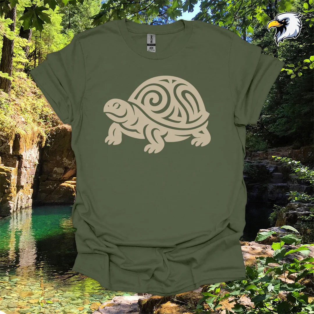 “Box Turtle” hiking t-shirt – Tribal Nature Graphic