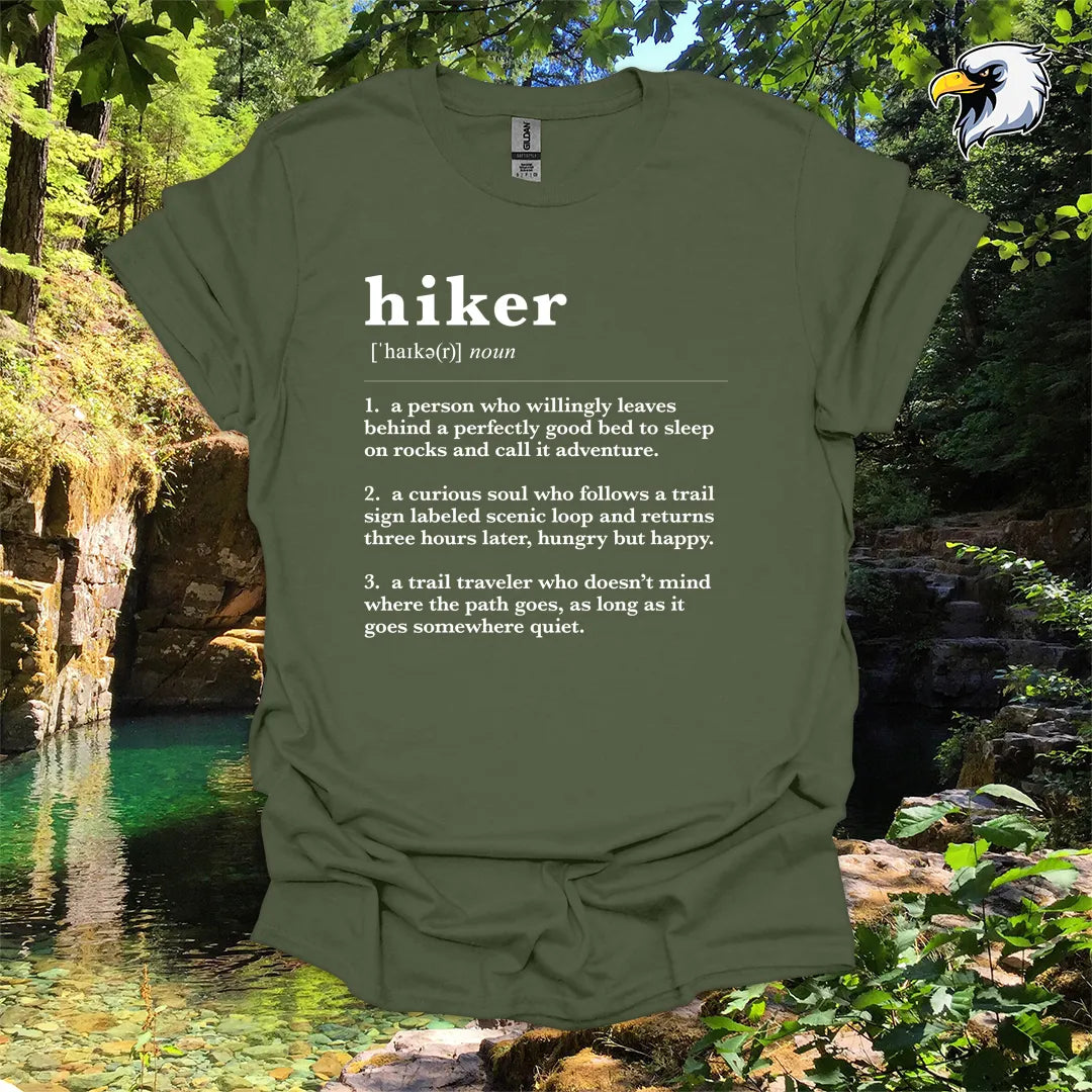 “Hiker Definition” hiking t-shirt – Dictionary Style