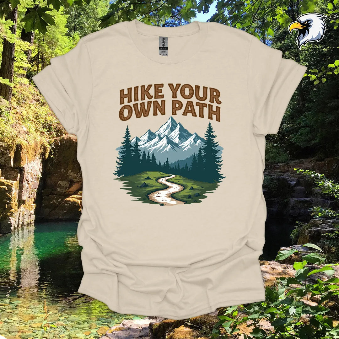 “Hike Your Own Path” Hiking T-Shirt – Mountain Graphic