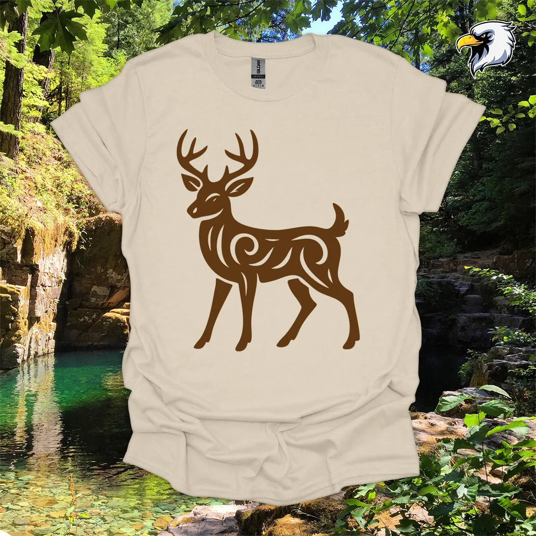 “White-tailed Deer” hiking t-shirt – Tribal Nature Graphic