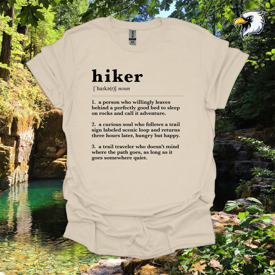 “Hiker Definition” hiking t-shirt – Dictionary Style