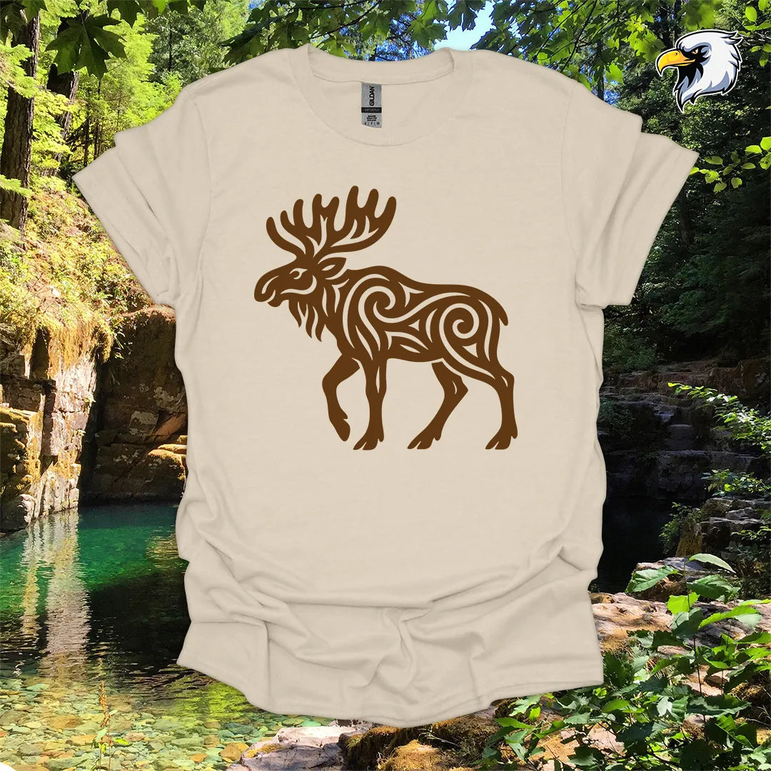 "Moose" hiking t-shirt – Tribal Nature Graphic