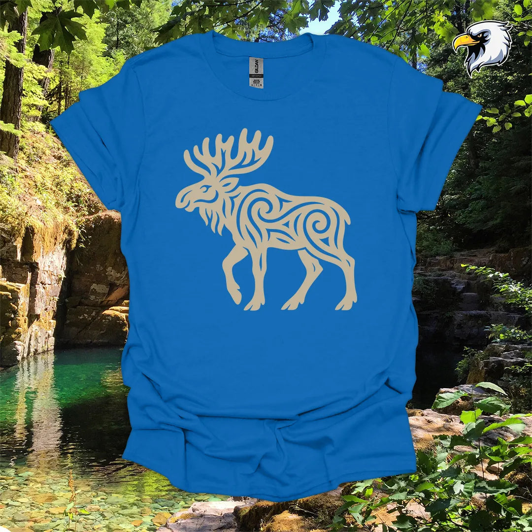 "Moose" hiking t-shirt – Tribal Nature Graphic