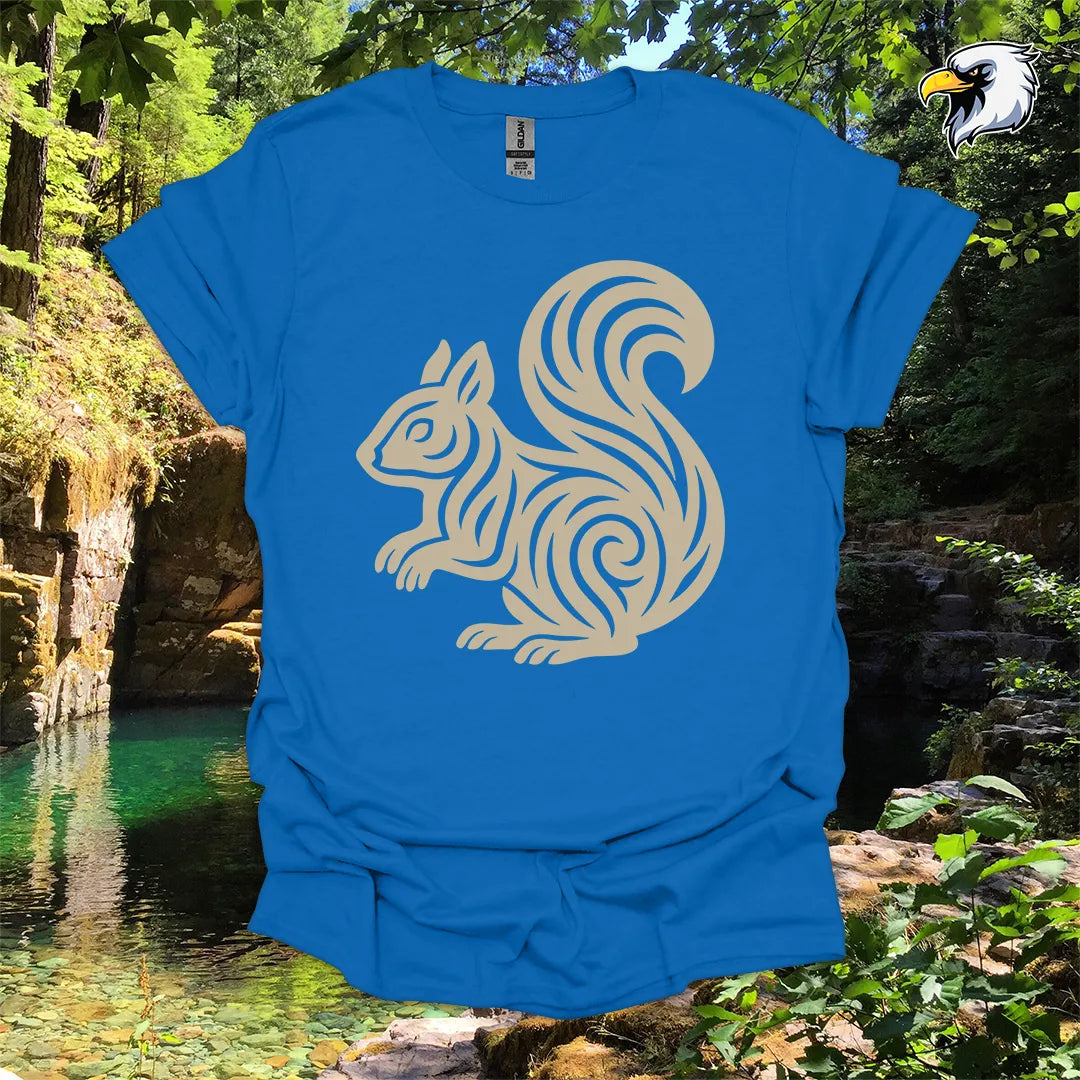 "Squirrel" hiking t-shirt – Tribal Nature Graphic