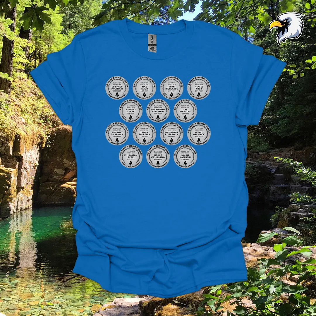 “Appalachian Trail Survey Markers” hiking t-shirt – Vintage Graphic