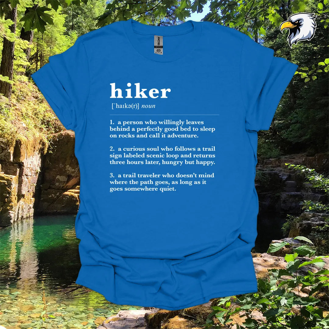 “Hiker Definition” hiking t-shirt – Dictionary Style