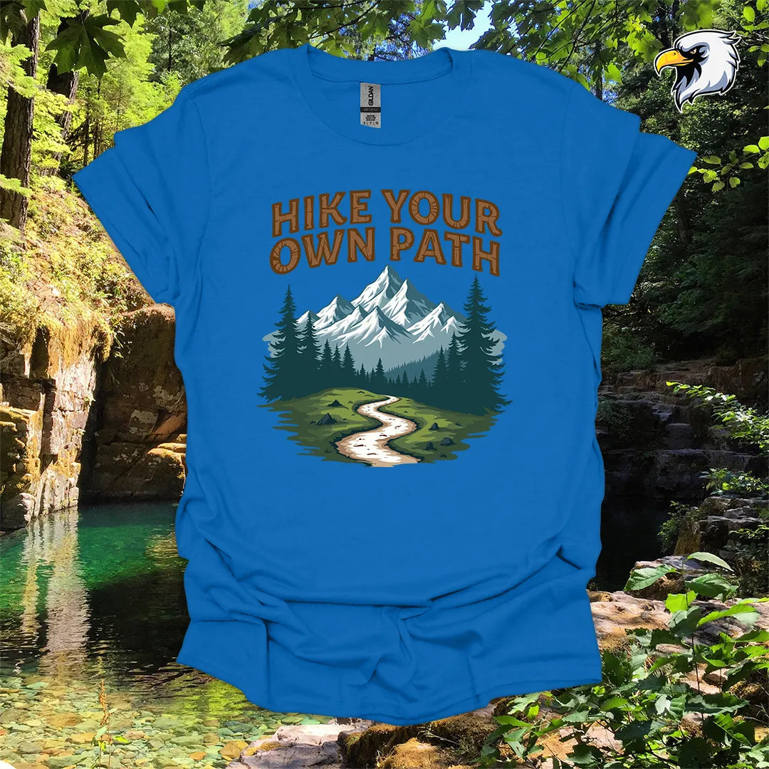 “Hike Your Own Path” Hiking T-Shirt – Mountain Graphic