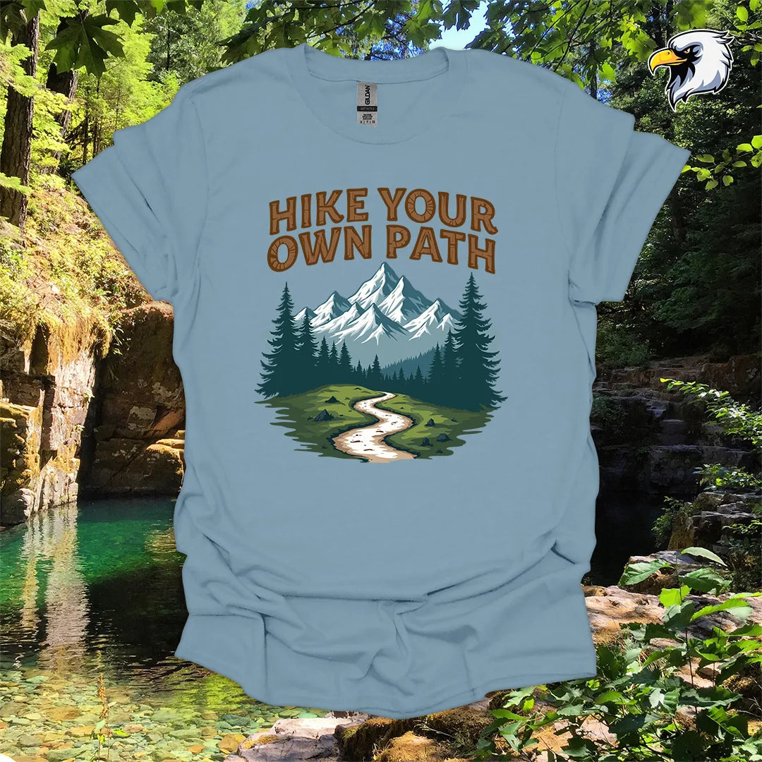“Hike Your Own Path” Hiking T-Shirt – Mountain Graphic