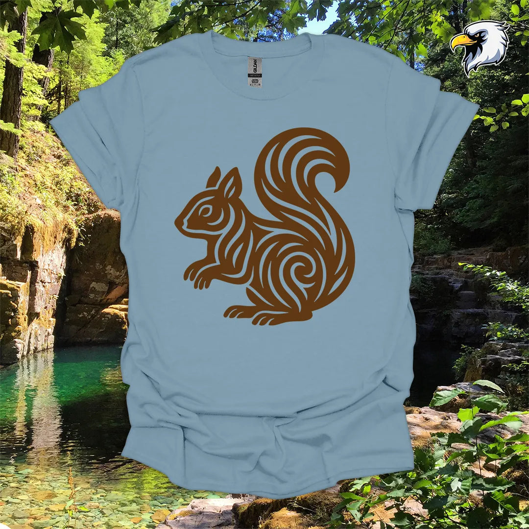 "Squirrel" hiking t-shirt – Tribal Nature Graphic