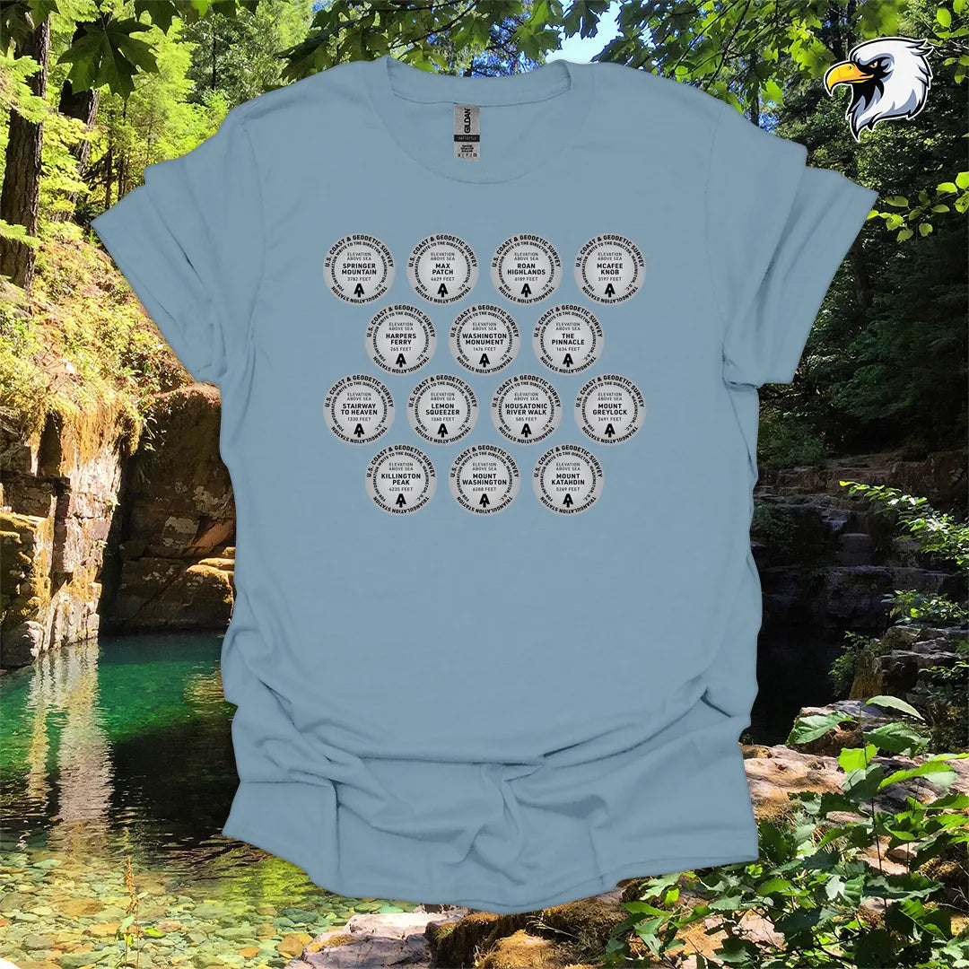 “Appalachian Trail Survey Markers” hiking t-shirt – Vintage Graphic