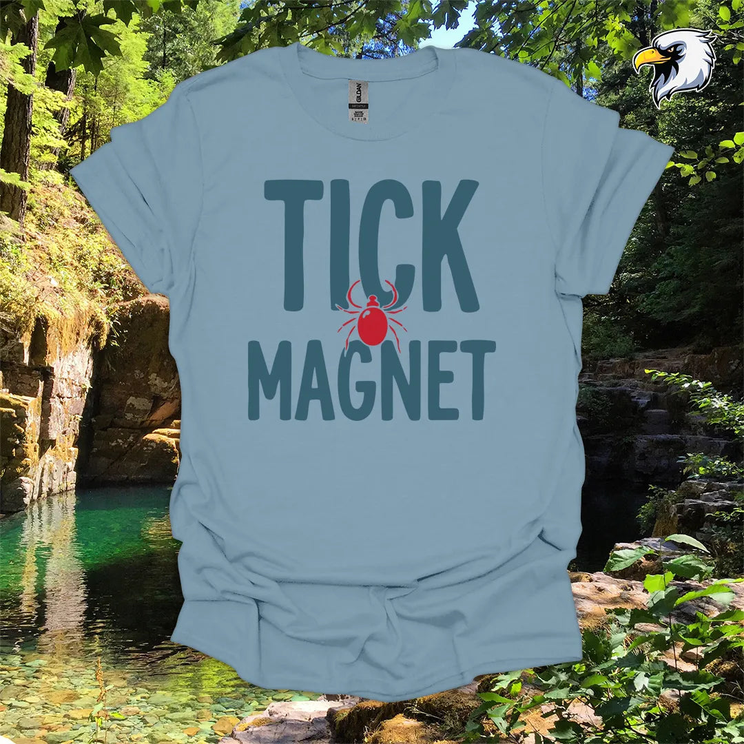 “Tick Magnet” hiking t-shirt – Funny Outdoor Graphic