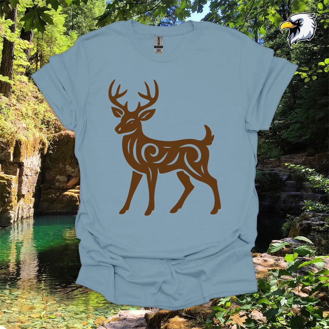 “White-tailed Deer” hiking t-shirt – Tribal Nature Graphic