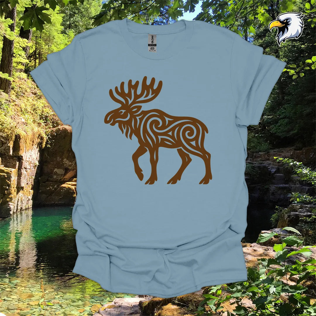 "Moose" hiking t-shirt – Tribal Nature Graphic