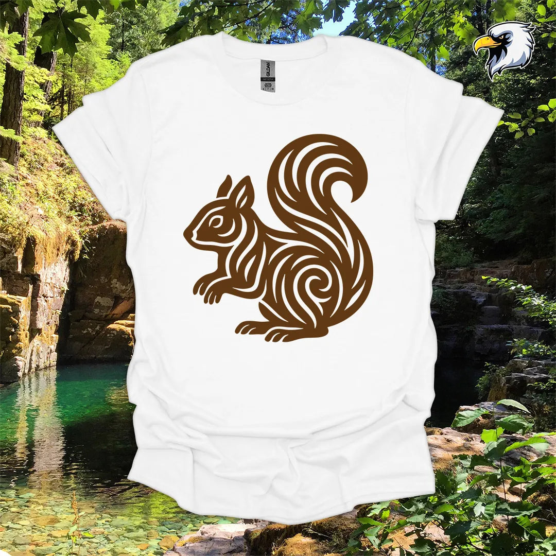 "Squirrel" hiking t-shirt – Tribal Nature Graphic