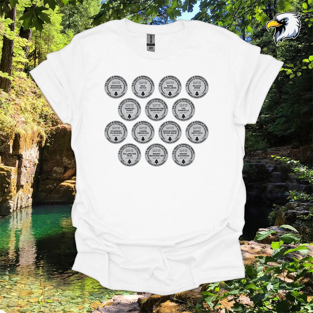 “Appalachian Trail Survey Markers” hiking t-shirt – Vintage Graphic