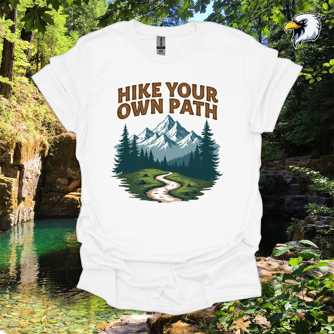 “Hike Your Own Path” Hiking T-Shirt – Mountain Graphic