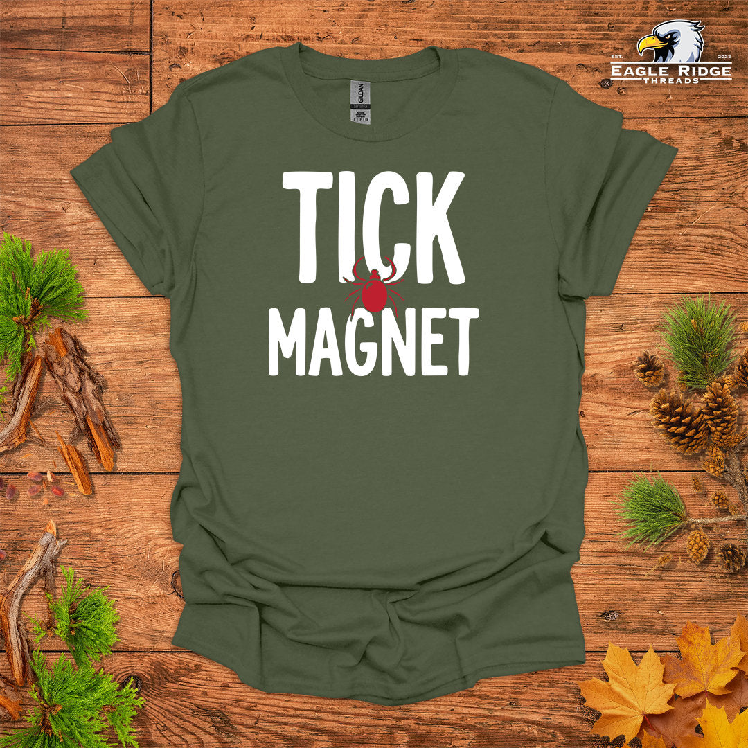 Tick Magnet • Hiking T-shirt • Funny Outdoor Graphic