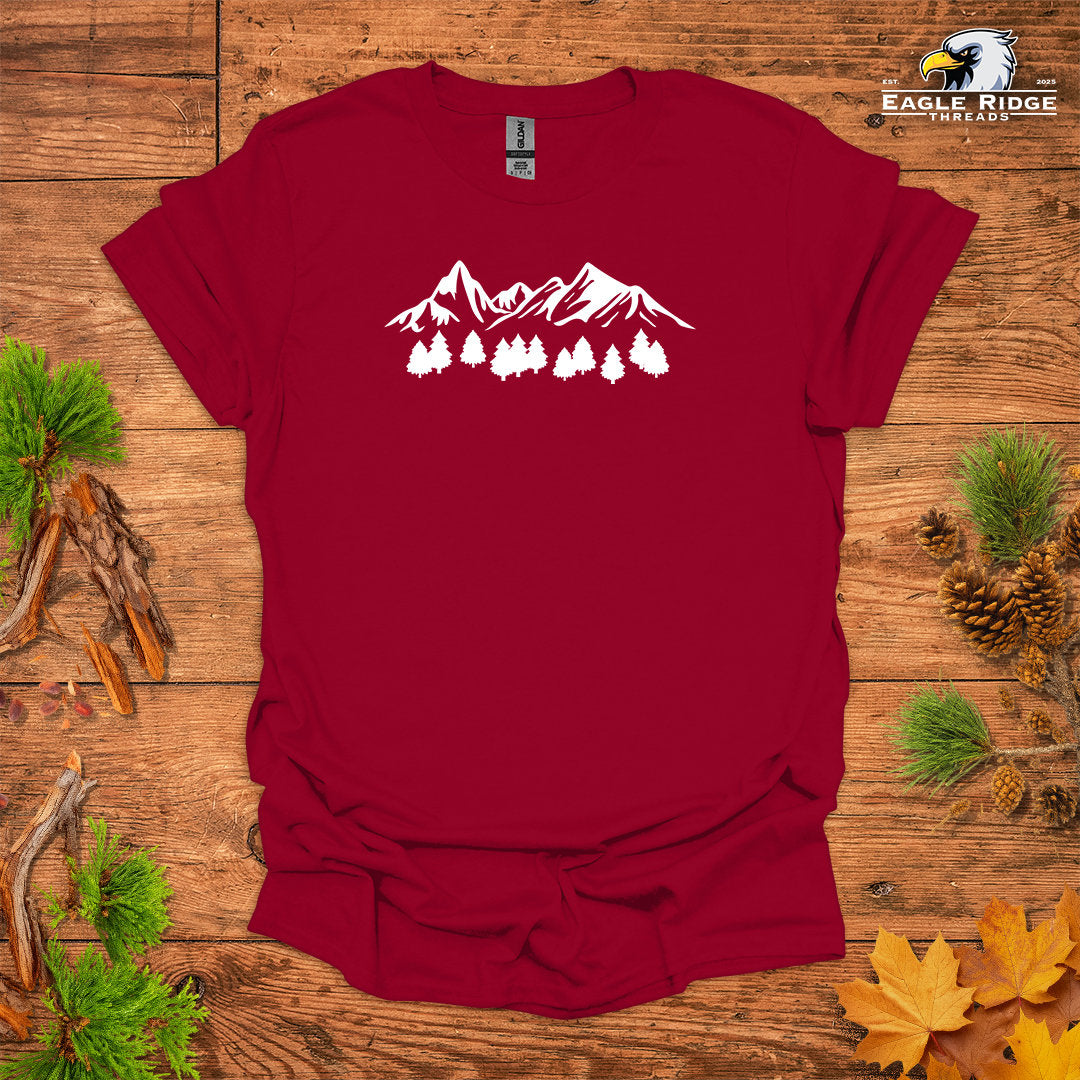 Mountain Forest • Hiking T-shirt • Bold Nature Graphic