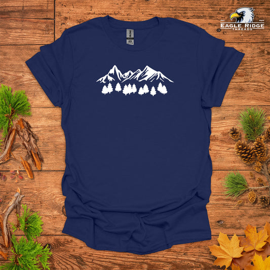 Mountain Forest • Hiking T-shirt • Bold Nature Graphic