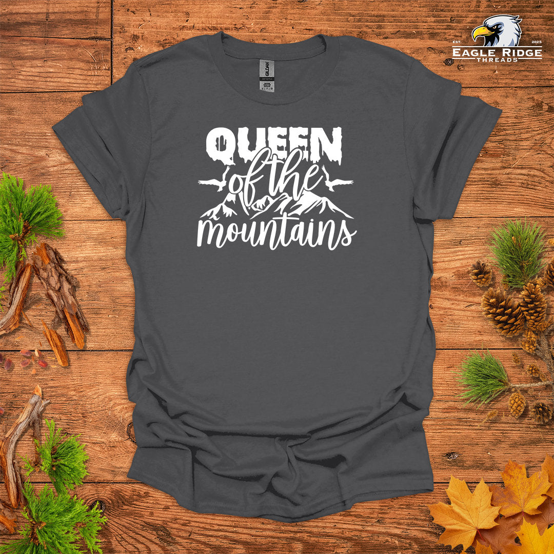 Queen Of The Mountains • Hiking T-shirt • Mountain Graphic