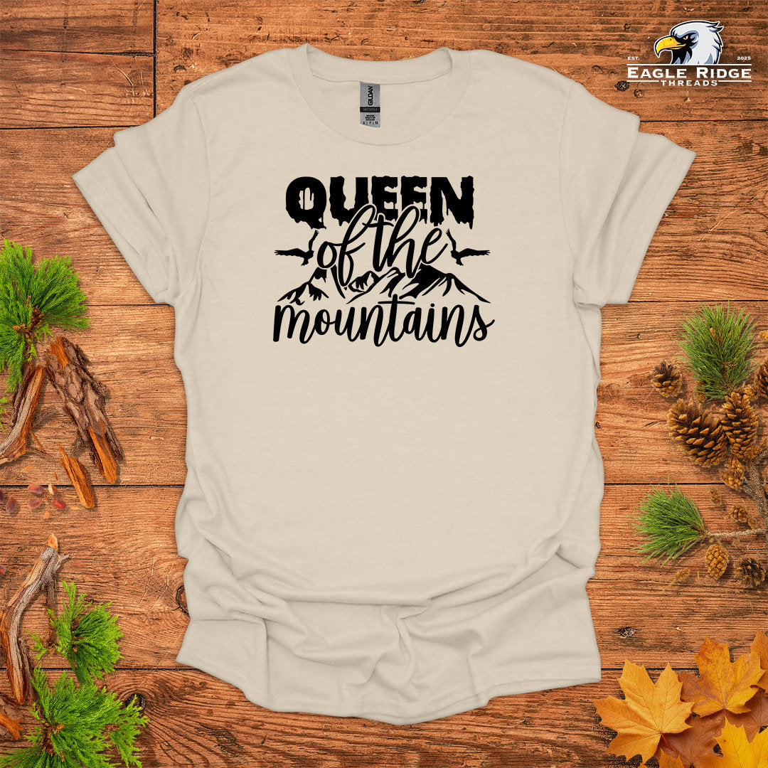 Queen Of The Mountains • Hiking T-shirt • Mountain Graphic