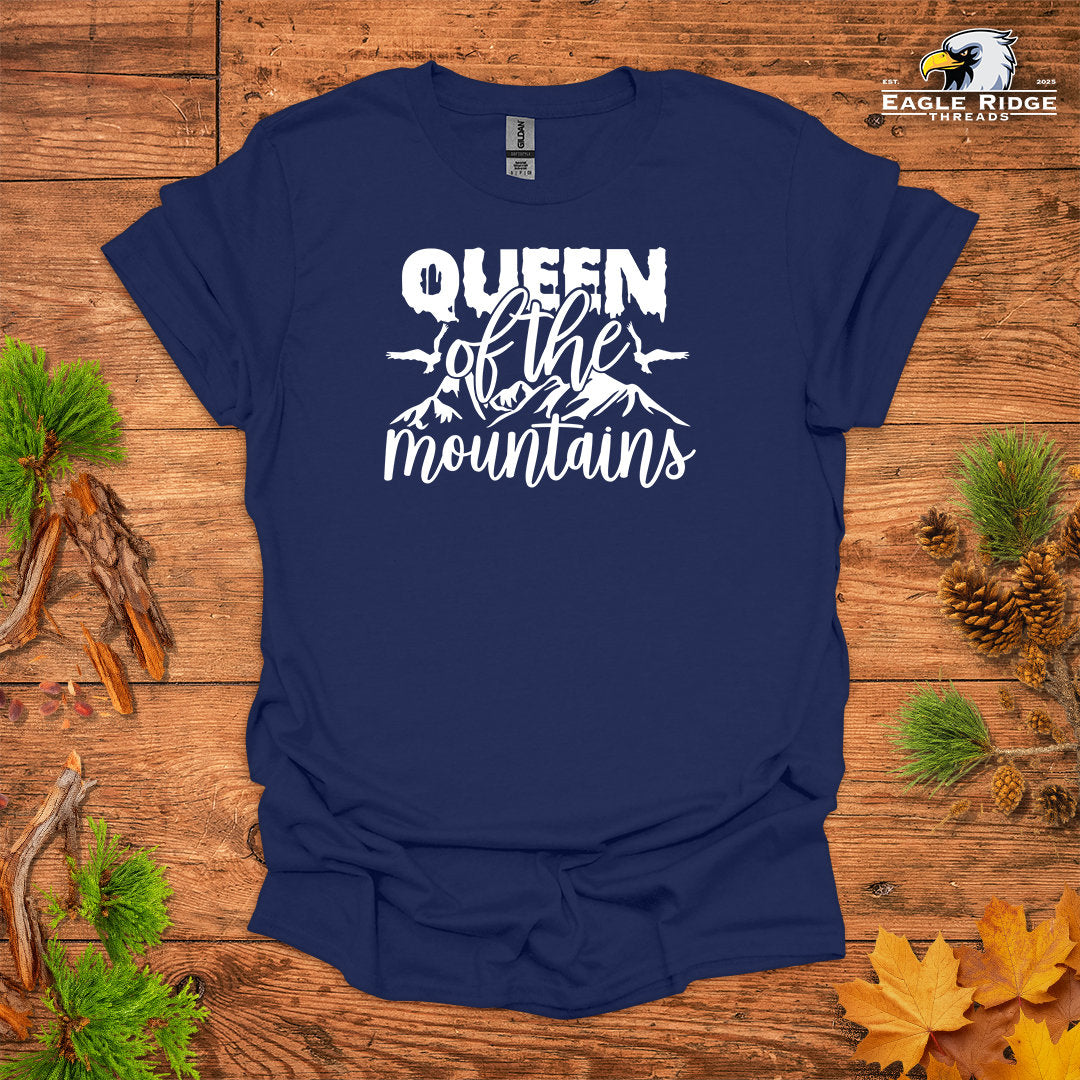 Queen Of The Mountains • Hiking T-shirt • Mountain Graphic