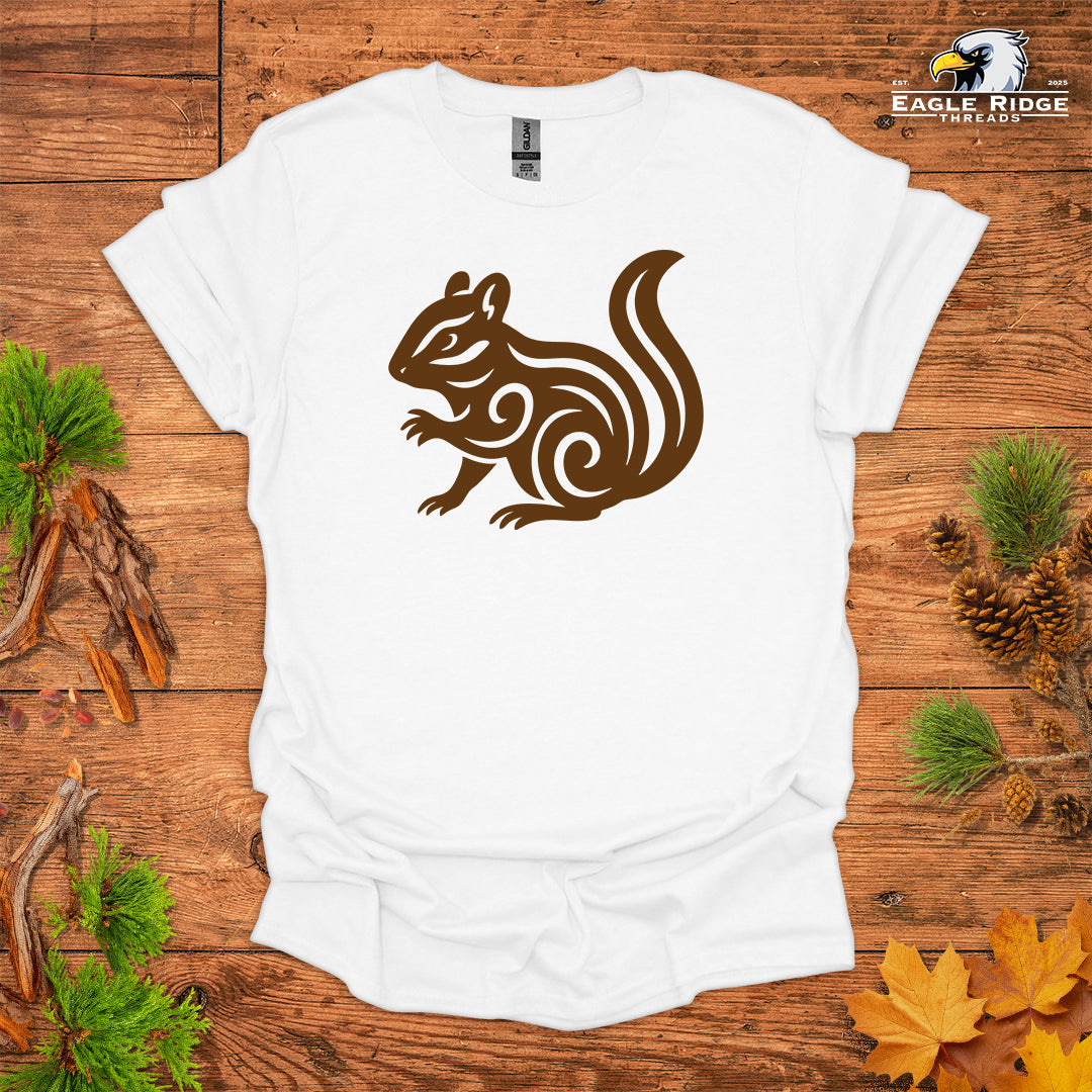 Tribal Chipmunk • Hiking T-shirt • Nature-Inspired Design