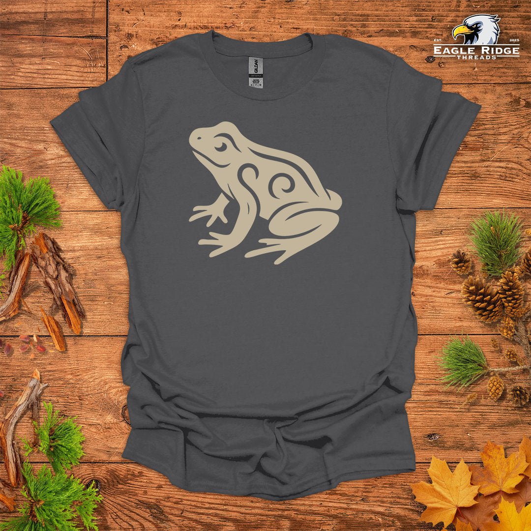 Tribal Frog • Hiking T-shirt • Nature-Inspired Design