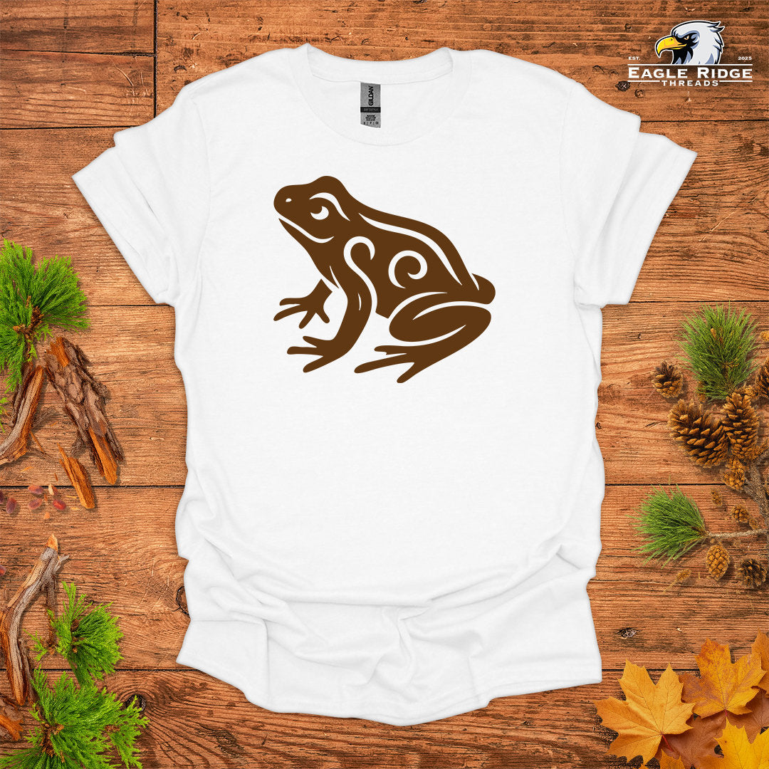 Tribal Frog • Hiking T-shirt • Nature-Inspired Design