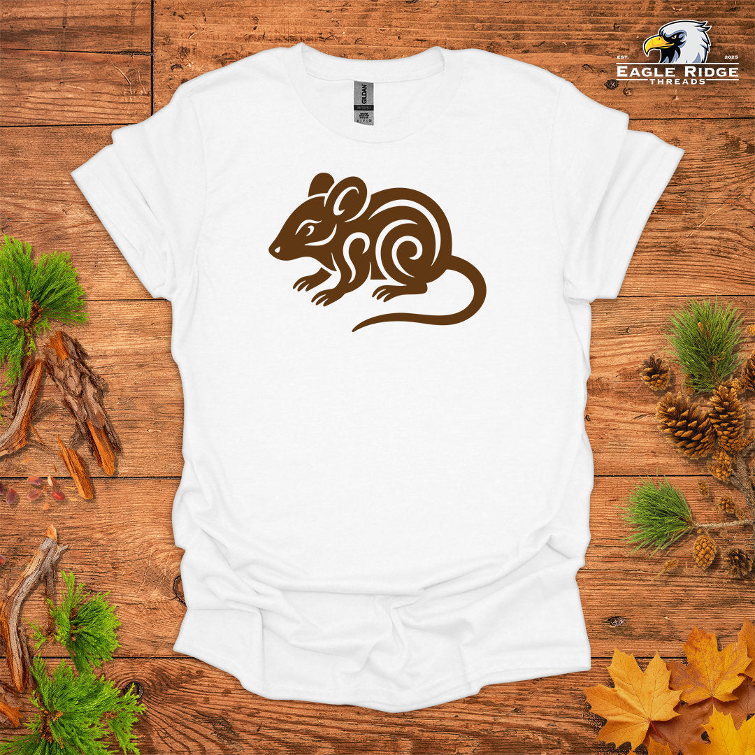 Tribal Mouse • Hiking T-shirt • Nature-Inspired Design