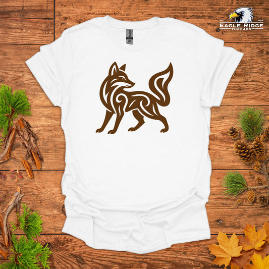 Tribal Fox • Hiking T-shirt • Nature-Inspired Design