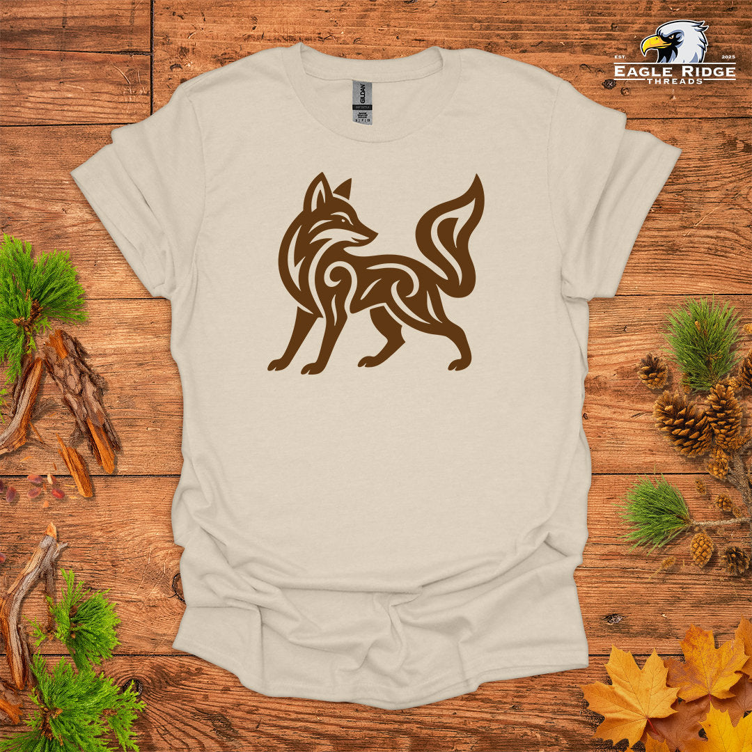 Tribal Fox • Hiking T-shirt • Nature-Inspired Design