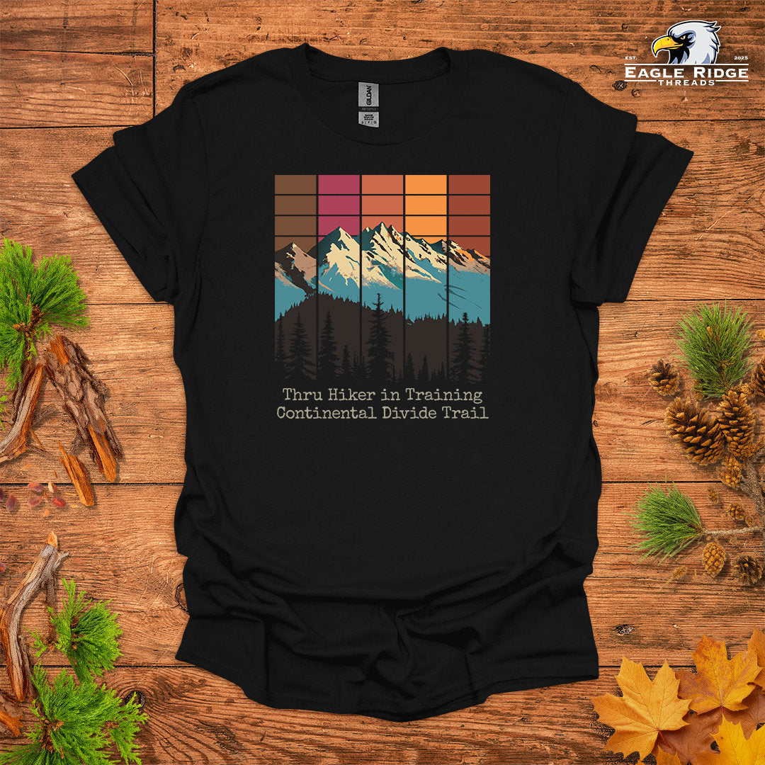Thru Hiker In Training Continental Divide Trail • Hiking T-shirt • Retro Mountain Graphic