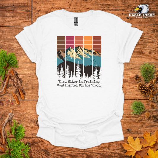 Thru Hiker In Training Continental Divide Trail • Hiking T-shirt • Retro Mountain Graphic
