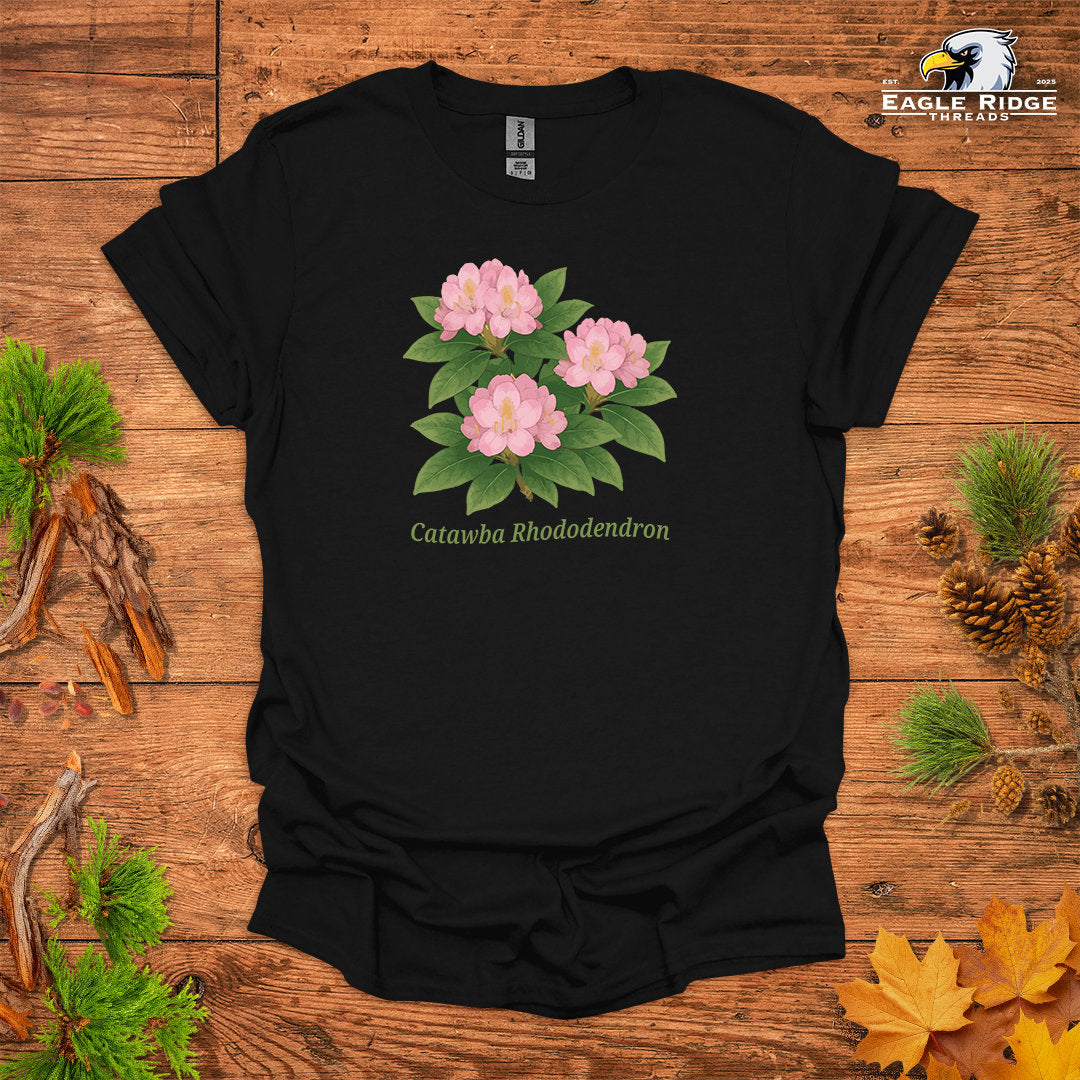 Catawba Rhododendron • Hiking T-shirt • Botanical Flower Graphic