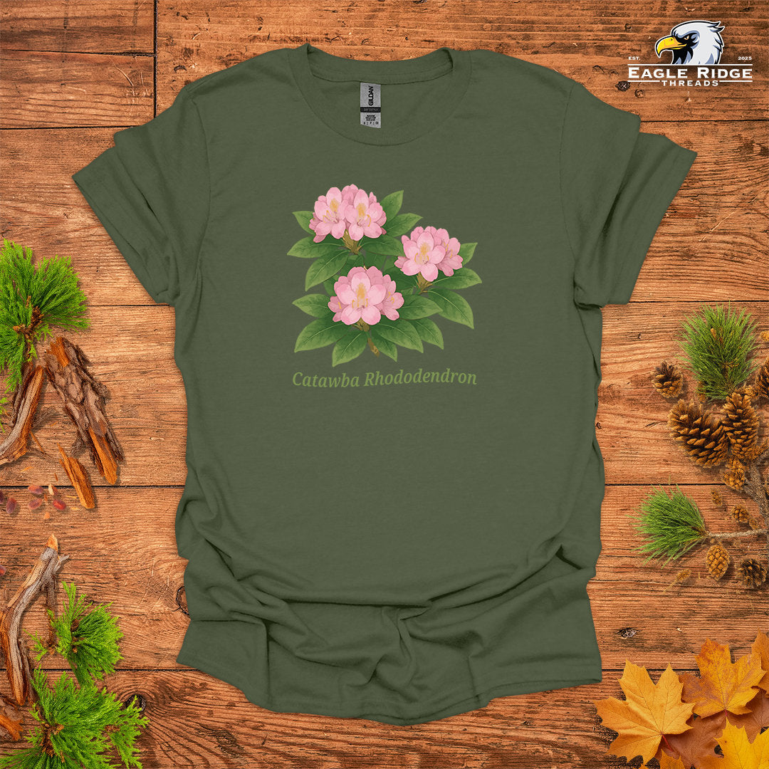 Catawba Rhododendron • Hiking T-shirt • Botanical Flower Graphic