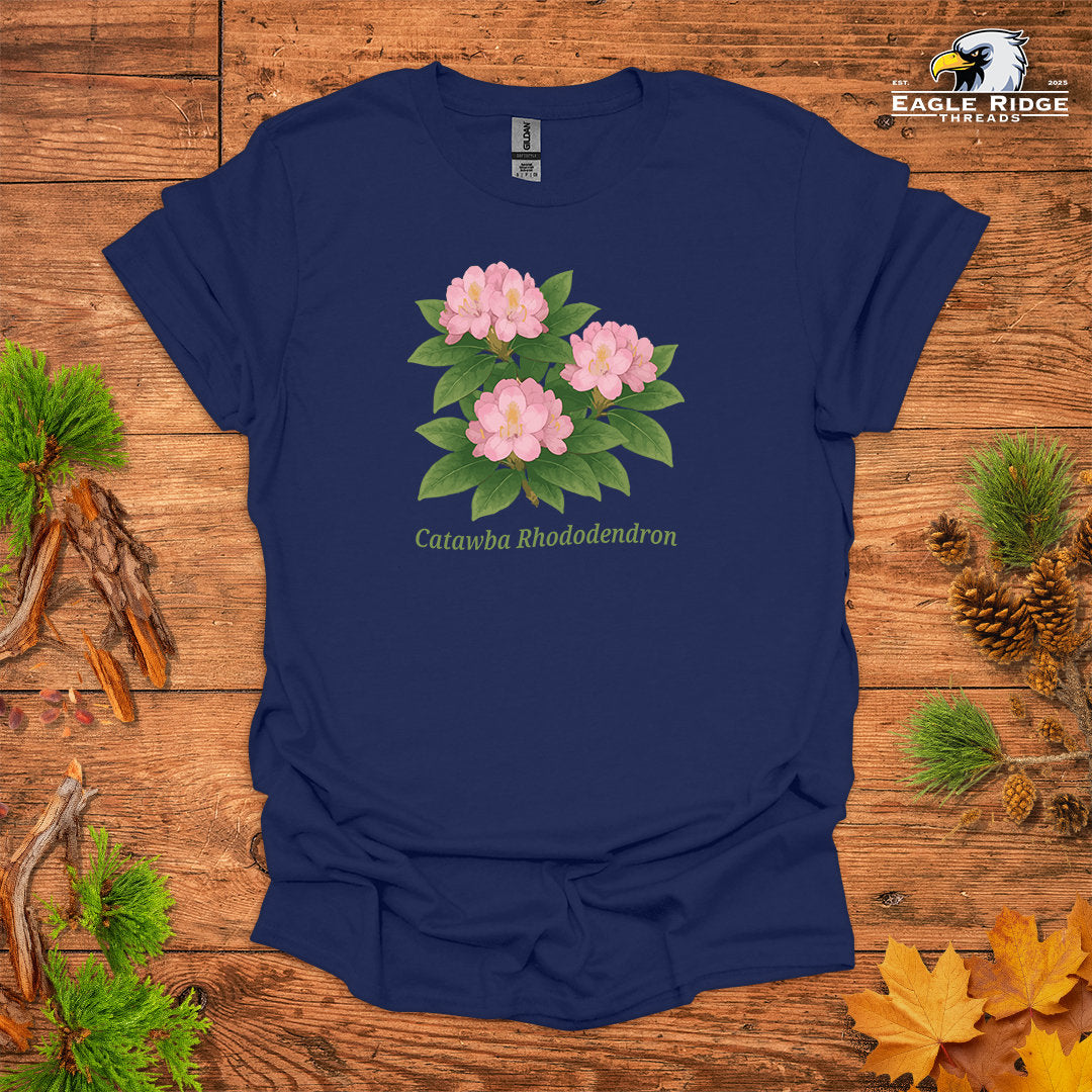 Catawba Rhododendron • Hiking T-shirt • Botanical Flower Graphic