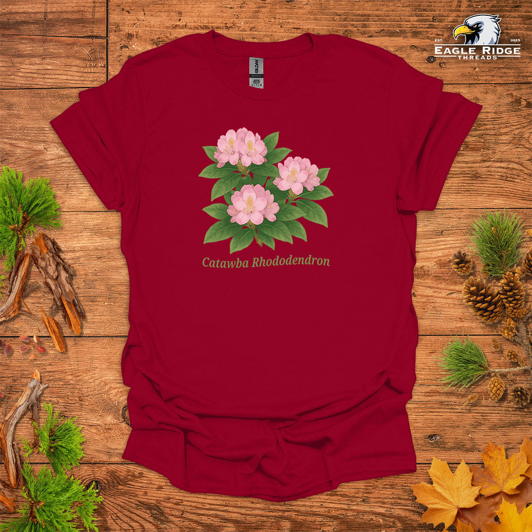 Catawba Rhododendron • Hiking T-shirt • Botanical Flower Graphic
