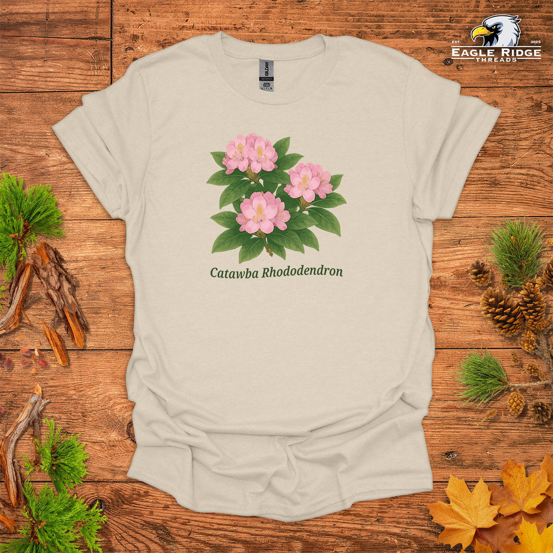 Catawba Rhododendron • Hiking T-shirt • Botanical Flower Graphic
