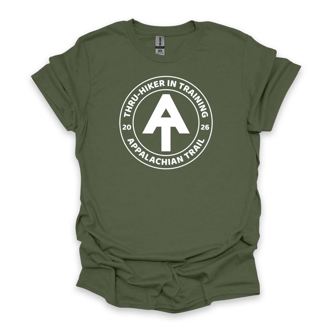 Thru-Hiker In Training Appalachian Trail 2026 • Hiking T-shirt • Trail Badge Graphic