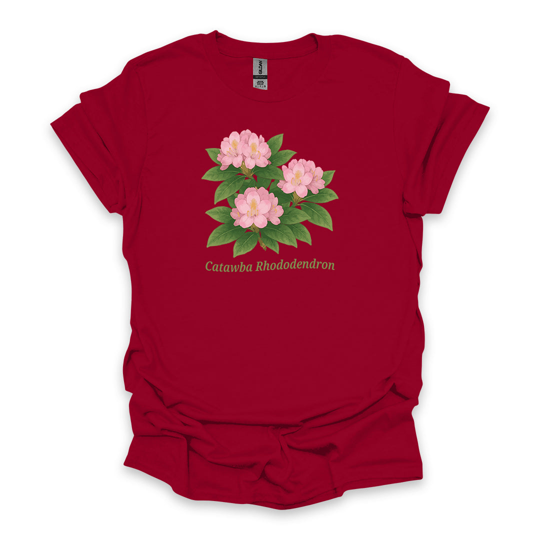 Catawba Rhododendron • Hiking T-shirt • Botanical Flower Graphic