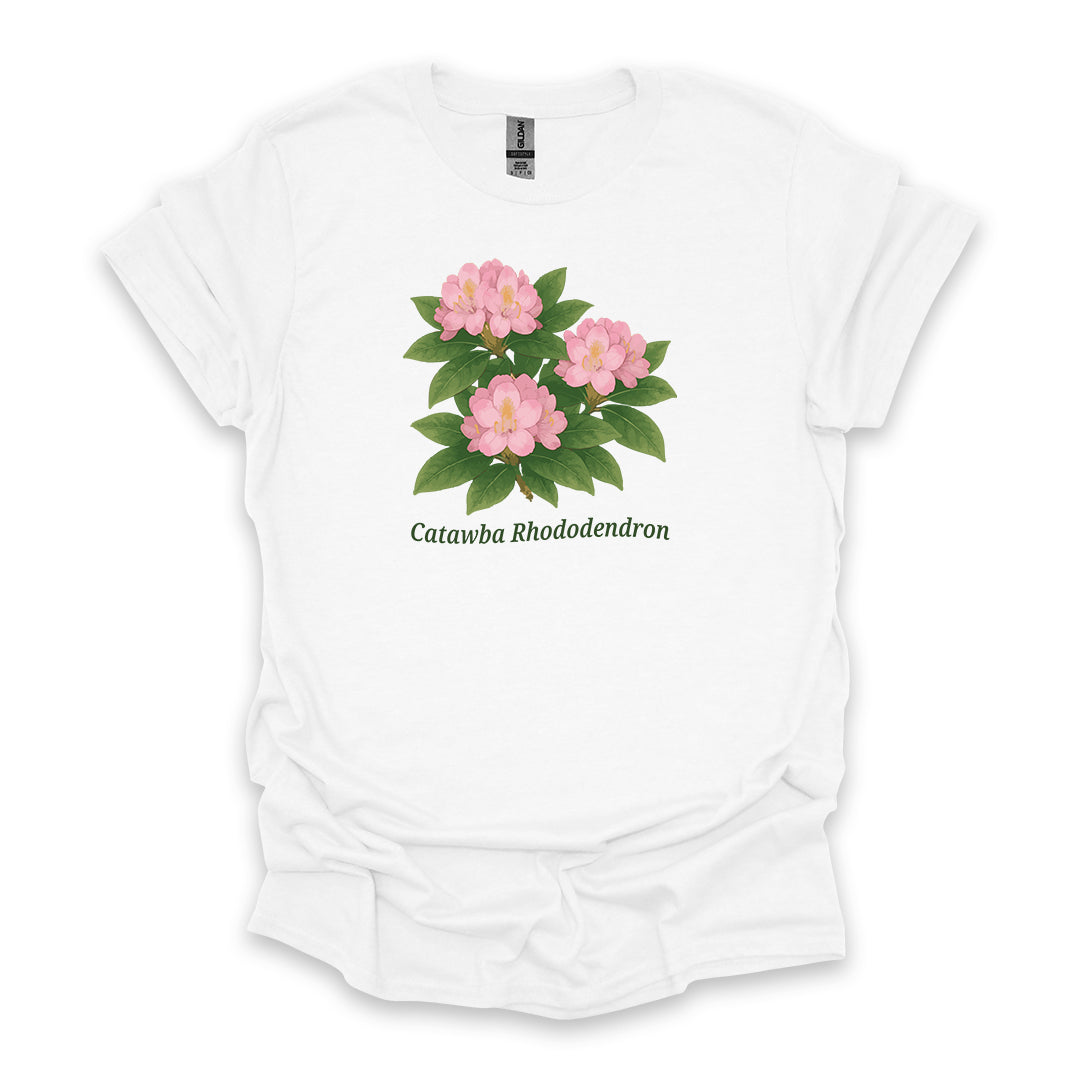 Catawba Rhododendron • Hiking T-shirt • Botanical Flower Graphic