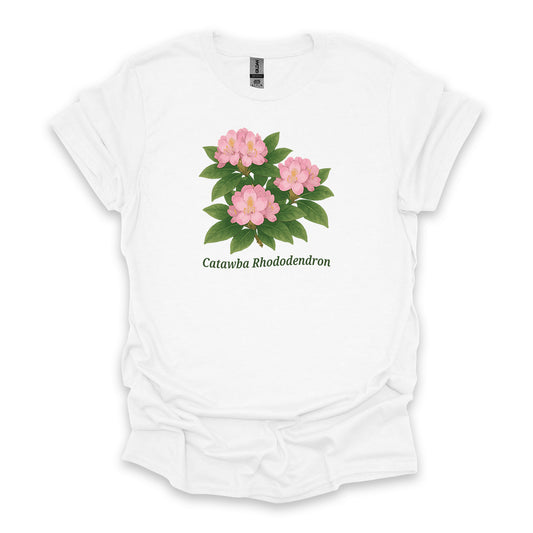 Catawba Rhododendron • Hiking T-shirt • Botanical Flower Graphic