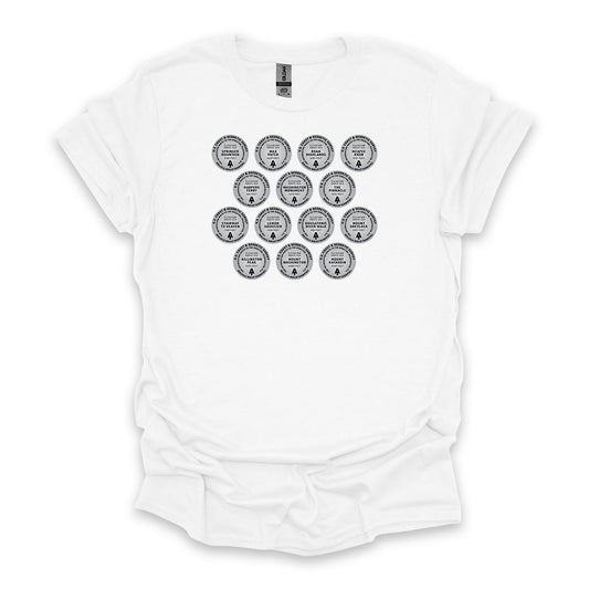 Appalachian Trail Survey Markers • Hiking T-shirt • Summit Badge Graphic