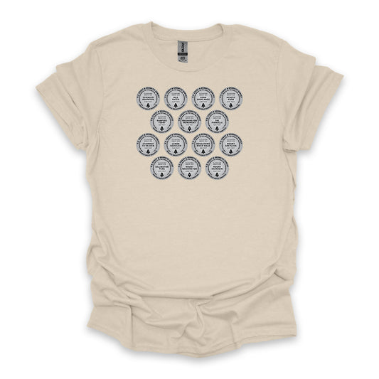 Appalachian Trail Survey Markers • Hiking T-shirt • Summit Badge Graphic