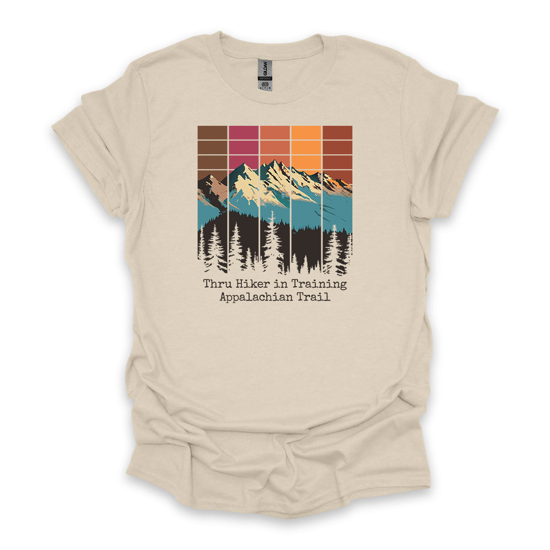Thru Hiker In Training Appalachian Trail • Hiking T-shirt • Retro Mountain Graphic