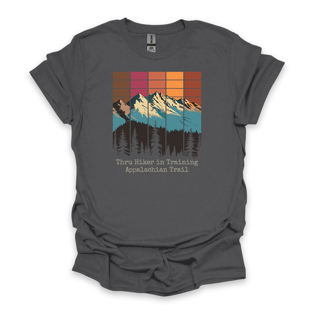 Thru Hiker In Training Appalachian Trail • Hiking T-shirt • Retro Mountain Graphic